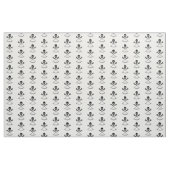 Schädel und Lacrosse Sticks Stoff (Yard (91,4 cm))