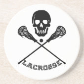 Schädel und Lacrosse Sticks Untersetzer (Vorne)