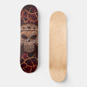 Schädel und Lava Skateboard (Vorderseite)