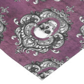 Schädel und Lila Gotik Kurzer Tischläufer (Ecke)