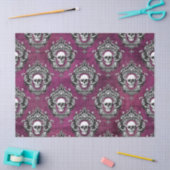 Schädel und Lila gotisches Dekor Seidenpapier (Basteln)