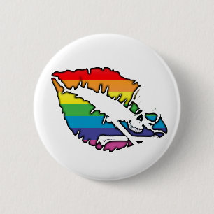Schädel und Lippen. Button