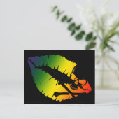 Schädel und Lippen. Postkarte (Stehend Vorderseite)