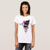 Schädel-und-Locken T-Shirt (Vorne ganz)