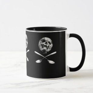 Schädel und Löffel Tasse