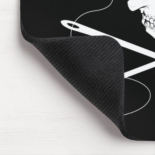 Schädel-und Nadel-Mausunterlage Mousepad (Ecke)