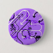 Schädel und Pfeile Button (Vorderseite)