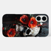 Schädel und Pflaumen Case-Mate iPhone Hülle (Rückseite (Horizontal))