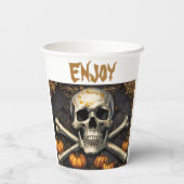 Schädel- und Querknochengift Pappbecher (Rückseite)