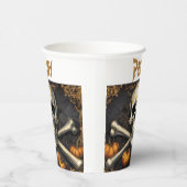 Schädel- und Querknochengift Pappbecher (Rechts)