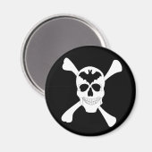 Schädel- und Querknochenmagnet Magnet (Vorderseite/Rückseite)