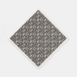 Schädel und Reben Serviette