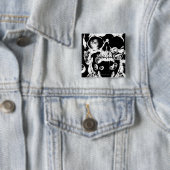 Schädel und Ringe Button (Beispiel)