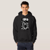 Schädel und Ringe Hoodie (Vorne ganz)
