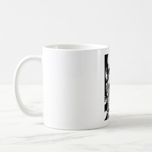 Schädel und Ringe Kaffeetasse (Links)