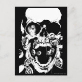 Schädel und Ringe Postkarte (Vorderseite)