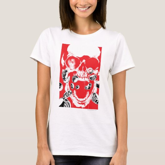 Schädel und Ringe - rot T-Shirt (Vorderseite)