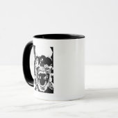 Schädel und Ringe Tasse (Vorderseite Links)