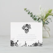 Schädel und Rose Ankündigung Datum freihalten (Stehend vorne)