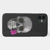 Schädel und Rose Case-Mate iPhone Hülle (Rückseite (Horizontal))