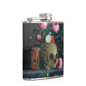 Schädel und Rose Flachmann (Rechts)