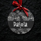 Schädel und Rose | Glam Funky Custom Ornament