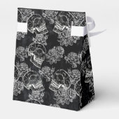 Schädel und Rose | Gothic Glam Funky Grunge Geschenkschachtel (Rückseite)