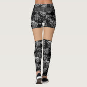 Schädel und Rose | Gothic Glam Funky Grunge Leggings (Rückseite)