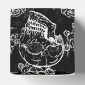 Schädel und Rose | Gothic Glam Vielen Dank Geschenkschachtel (Oben)