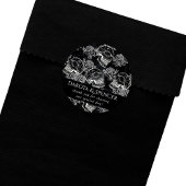 Schädel und Rose | Gothic Glam Vielen Dank Runder Aufkleber