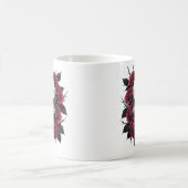Schädel und Rose Gotische Tasse | Dark Floral Skel (Mittel)