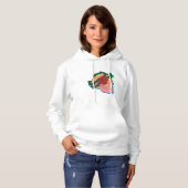 Schädel und Rose Hoodie (Vorne ganz)