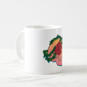 Schädel und Rose Kaffeetasse (Vorderseite Links)