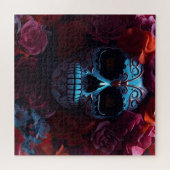 Schädel und Rose Puzzle (Horizontal)