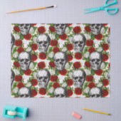 Schädel und Rose Seidenpapier (Basteln)