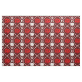 Schädel und Rose Stoff (Fat Quarter (45,7 x 55,9 cm))