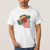 Schädel und Rose T-Shirt (Vorderseite)