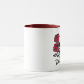 Schädel und Rose Tasse (Zentrum)