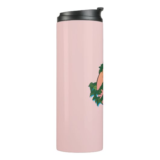 Schädel und Rose Thermosbecher (Nach links gedreht)