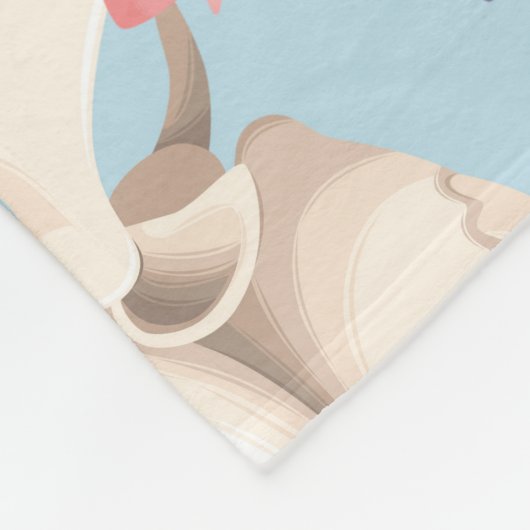 Schädel und Rose Vintages Muster Fleecedecke (Ecke)