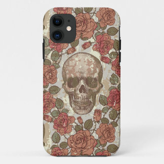 Schädel und Rosen Case-Mate iPhone Hülle