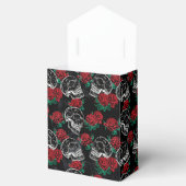 Schädel und Rote Rosen | Modern Gothic Glam Grunge Geschenkschachtel (Geöffnet)