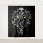 Schädel und Schläge Wandteppich (Vorderseite)