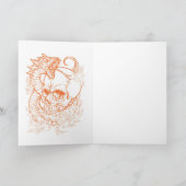 Schädel und Schlange Tattoo Karte (Innenseite)