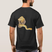 "Schädel-und Schlangen-schwarzer Radfahrer-T - T-Shirt (Rückseite)