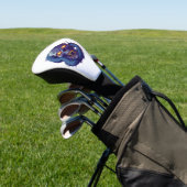 Schädel und Schlangenduell Golf Headcover (In SItu)