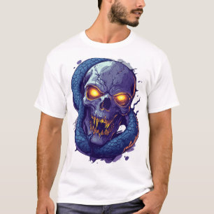 Schädel- und Schlangenduell T-Shirt