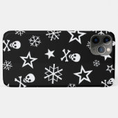 Schädel und Schneeflocken Case-Mate iPhone Hülle (Rückseite (Horizontal))