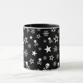 Schädel und Schneeflocken Tasse (Zentrum)