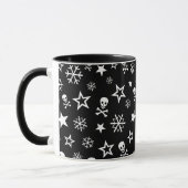 Schädel und Schneeflocken Tasse (Links)